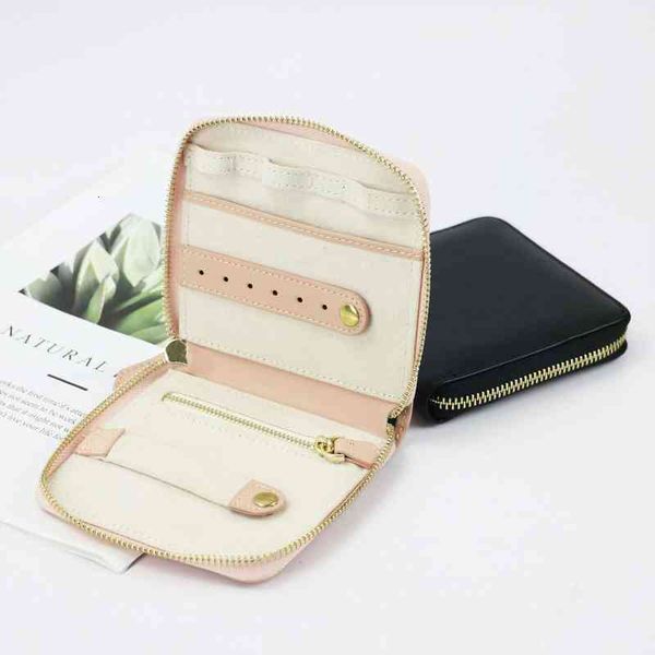 

portable box genuine leather cosmetic bags travel jewelry case boxes designer for fashion organizer display