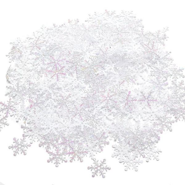 

christmas decorations 600pcs reusable white snowflakes confetti for wedding birthday holiday party supplies