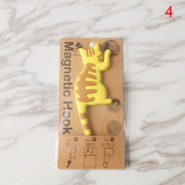 

cat shape magnetic wall mount keys hook fridge magnet hanging door decor rh hooks & rails