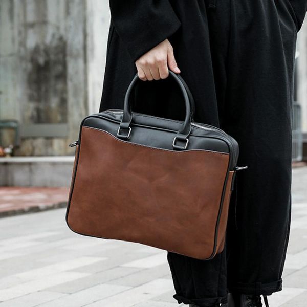 

briefcases tidog korean handbag men's retro crazy horse leather briefcase