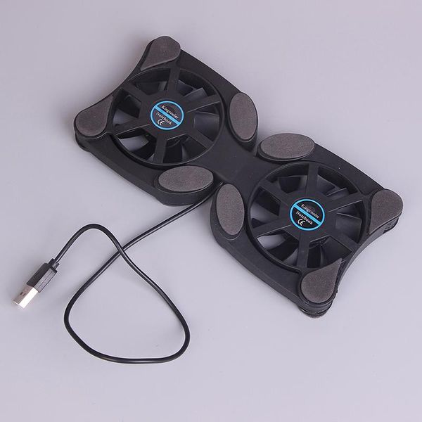 

lapcooling pads 2 fan usb port mini ocus notebook pad cooler folding black color