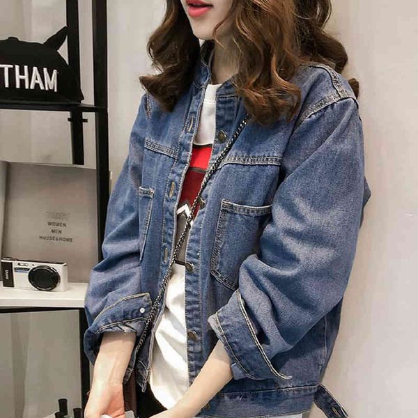 

women's jackets denim spring autumn style fashion short cowboy coat casual loose plus-szie female nzyd1377 kbfe, Black;brown