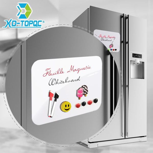 

whiteboards a4 flexible whiteboard 9"x12" dry erase fridge magnetic kids white drawing board message reminder magnet refrigerator