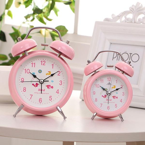 

other clocks & accessories alarm clock mute bedside simple creative student cartoon multifunctional metal children's luminous small