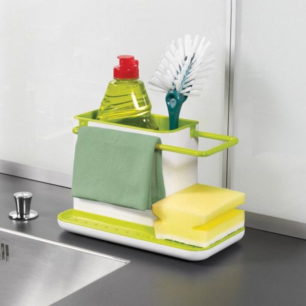 

kitchen storage & organization 1pc sponge box draining rack dish self sink organizer stands utensils towl