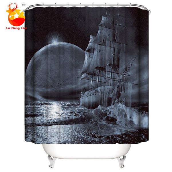

modern simple waterproof screen shower curtain polyester fabric partition curtains
