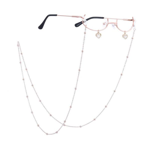 

fashion sunglasses frames rhyming ins girl wind half frame hanging glasses net red with korean edition chain decorative, Black