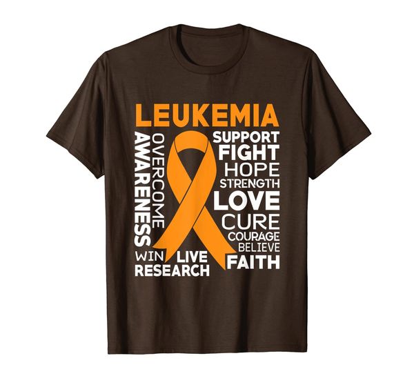 

Leukemia Awareness Support Fight Hope Orange Ribbon T Shirts, Mainly pictures