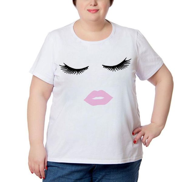 

plus size t-shirt women tshirts fashion trend casual summer clothes for ladies tee white tshirt graphic harajuku shirt femme 4xl, Black