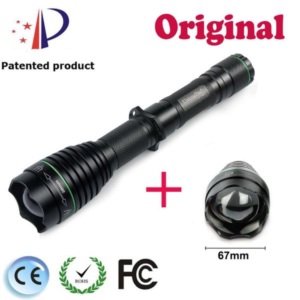 

flashlights torches uniquefire arrival night vision uf-1508 zoomable 3 mode operating t38 850nm infrared light+t67 convex lens head torc