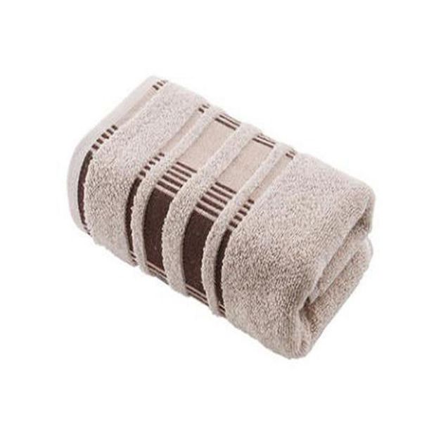 

towel soft cotton absorbent hair drying bath casual stripe pattern rectangle face