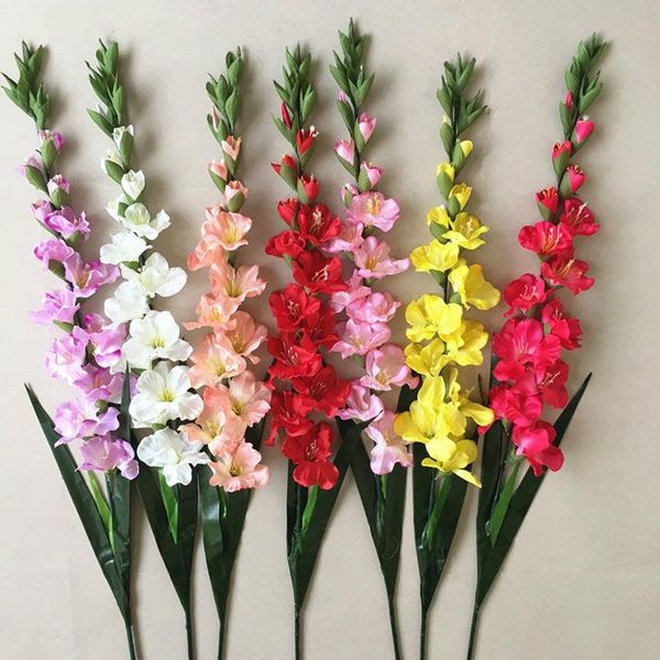 

artificial butterfly orchid flower pretty silk fake flowers wedding bouquet party decor potted decorative & wreaths