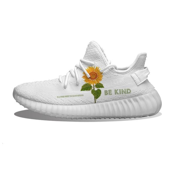 

diy custom sunflower be kind running sho mh printed mens womens trainers outdoor sports sneakers