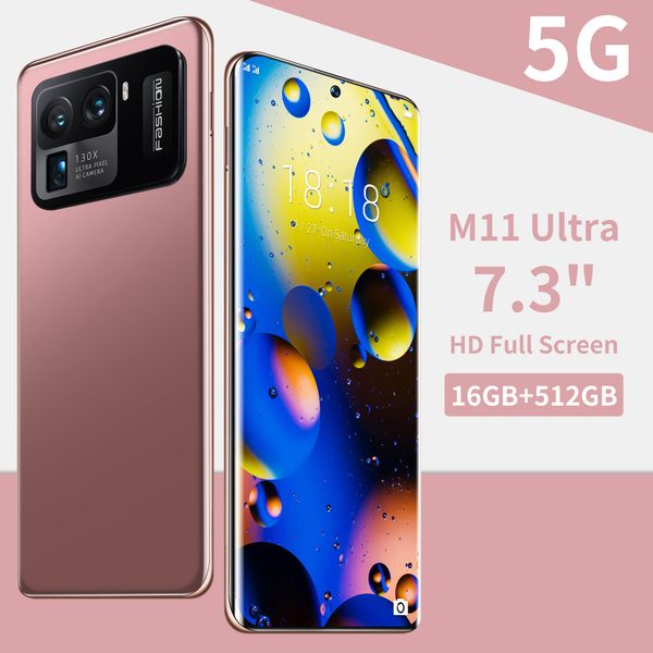 

m11 ultra global version cell phone 7.3 inch 6800mah octa core quad 16gb+512gb rear camera android mobile phone 5g 4g lte smartphone