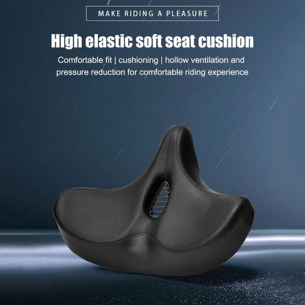 

bike saddles large universal mtb road bicycle absorption waterproof breathable seat widened cushion cycling accessories