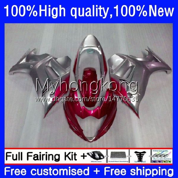 Corpo de OEM para Suzuki Red Silver Katana GSX 650F GSXF 650 GSXF650 08-14 29No.136 GSXF-650 2009 2010 2011 2012 2013 2014 GSX650F GSX-650F 08 09 10 11 12 13 14 Kit de justo