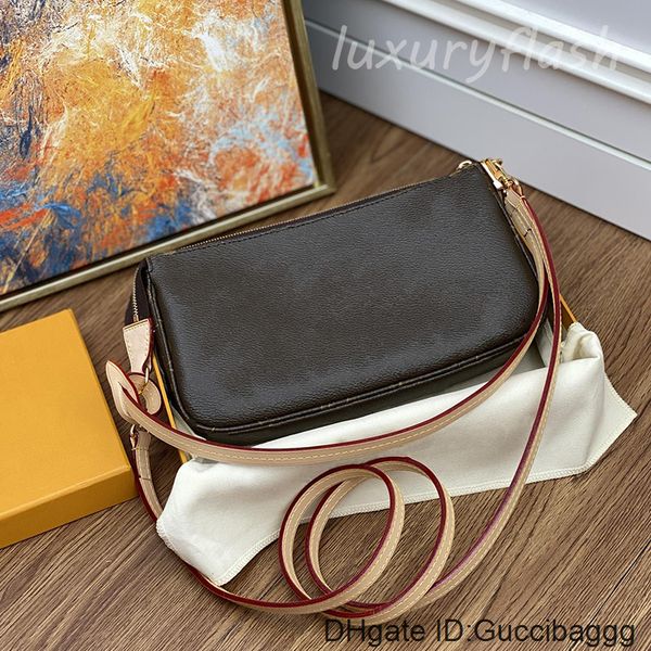 

women designers shoulder bags handbags pochette accessoires fashion luxurys 2021 classic retro lady clutch purses handbag with