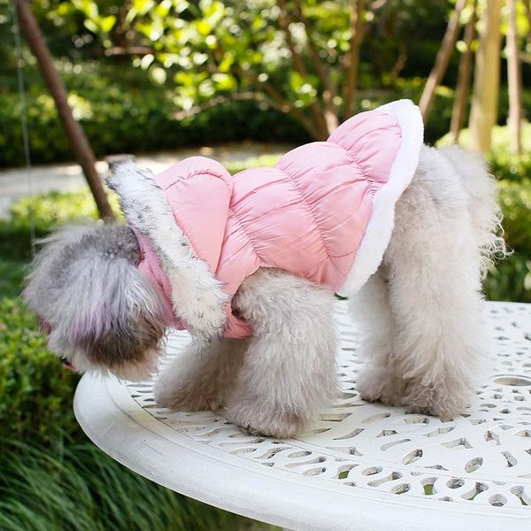 

dog apparel pet winter clothes cat vest pets coat with hat down jacket for dogs