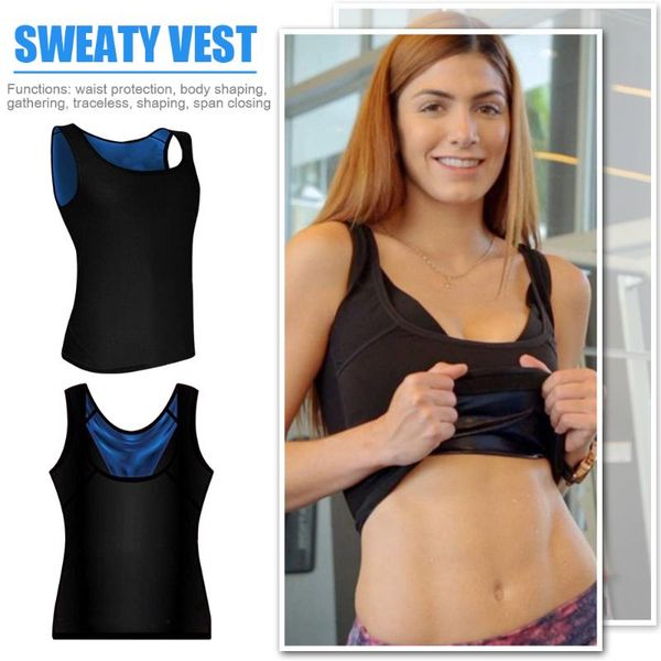 

yoga outfit running vest sweat sauna waist trainer corset slimming weight loss women&men sports tank top