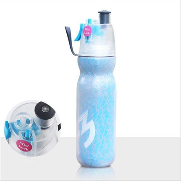 

water bottles 590ml print vacuum flasks thermoses drinking misting spray sport gym outdoor fashion bottle