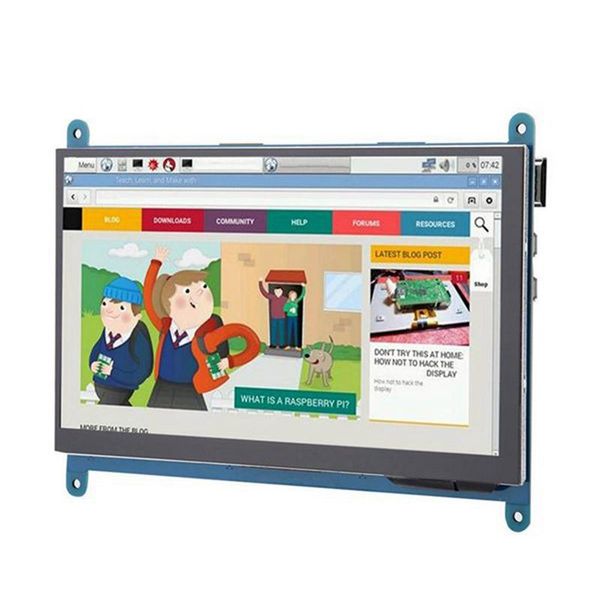 

inch lcd display full view ips press screen 1024x600 hd monitor for raspberry pi 3b+/4b monitors