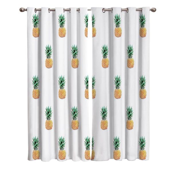 

curtain & drapes pineapple fruit print room curtains large window living bedroom decor kids treatment