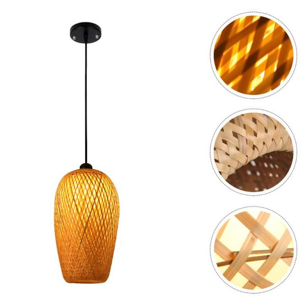 

pendant lamps 1pc tearoom lamp adornment decorative ceiling el bamboo woven