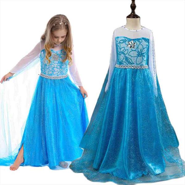 

for girls christmas halloween girl dresses children snow queen cosplay costume kids birthday party fancy princess vestido, Red;yellow