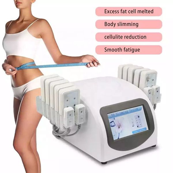 PROFESSIMENTO DELLA MACCHINA DELLA SLINIZIONE DEL CORPO PIETRO PESOTURA LASER DI MOGLIO A 650 NM LASER 14 PAD MACCHINE MASSAGER ETTREZZATURA MASSAGER USUTA DELL'USO