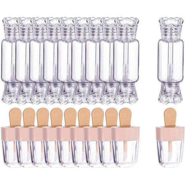 

storage bottles & jars empty lip gloss container candy and ice cream shaped plastic tube