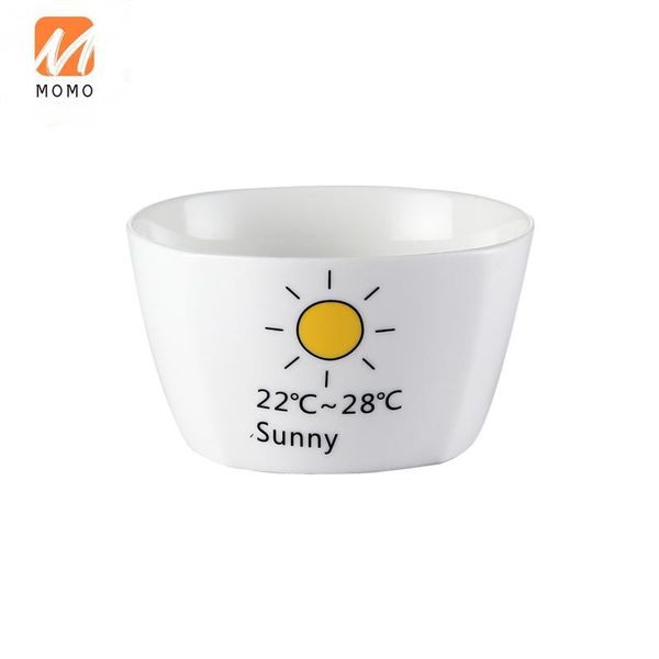 

ceramic rice bowl cartoon tableware square japanese microwave oven household small soup nice spoon set storage bottles & jars
