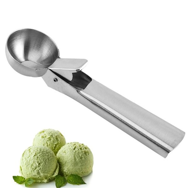 

spoons ice cream scoop stainless steel spoon watermelon baller fruit dessert ball maker kitchen tools