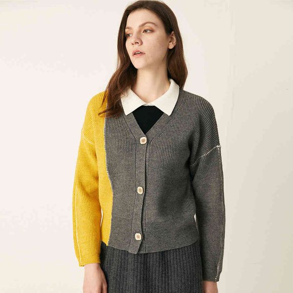 

women's sweaters spring and autumn artisanal mesh contrast of knitted or crocheted female grey cardigan beige blue colour with shirt-of, White;black