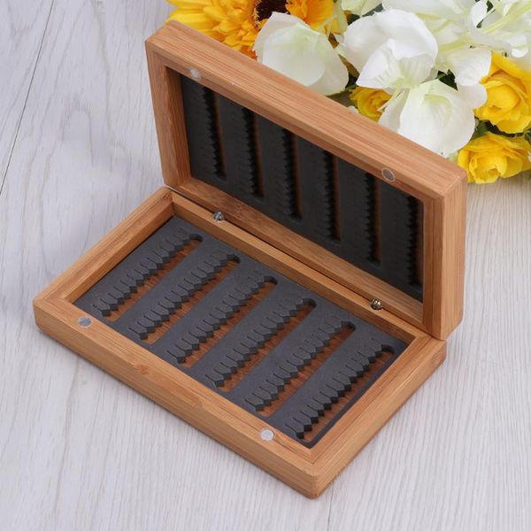 

fishing accessories bamboo tackle box pocket lure bass bait case