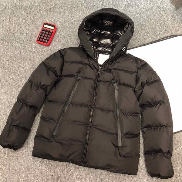 

mens jacket parka classic casual down coats outdoor feather winter homme coat outerwear windproof and warm size s-2xl, Black