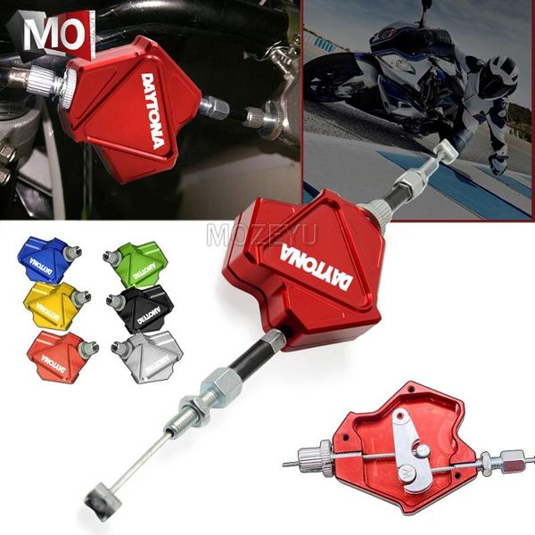 

motorcycle brakes accessories cnc aluminum stunt clutch lever easy pull cable system for daytona 600 650 675 r 675r 955i