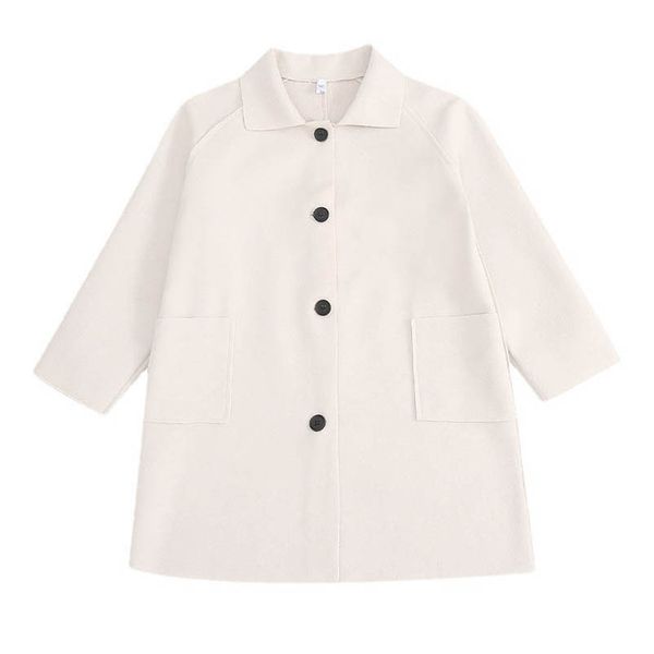 

girls woolen overcoat kids coat long outfits children outwear clothes wear autumn winter childrens clothing wool fashion b9153, Blue;gray