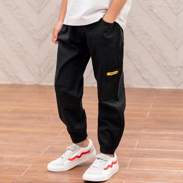 

trousers summer boys' pants 2021 medium and big children's casual boys thin fashion suitable for 5-15 years, Blue