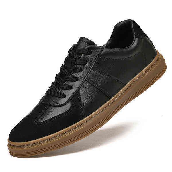 

tangzuo 0865 two-layer leather board shoes, batch , 38-45, black and white