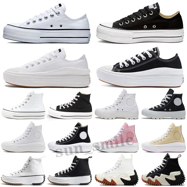 Converse Chuck Taylor All Star Platform Move Run Star Hike Lugged Motion Anderson Повседневная Обувь Холст Супер Губка Торт Зигзаг Нижняя Женская Платформа Обувь Мода Плимсоллы