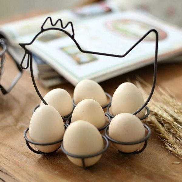 

storage baskets country farm style egg rack decorative 7 eggs basket display tray for home and decor