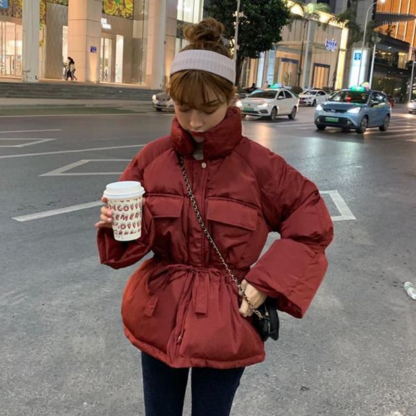 

women's down & parkas make firm offers ~ han edition loose collar to close tied with appliance cotton cotton-padded clothes thickening, Black