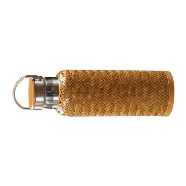 

water bottles 1pc creative travel use stainless steel bamboo covered portable cup