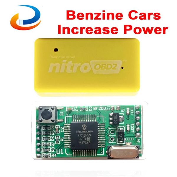 

code readers & scan tools 2pcs nitroobd2 ecu chip tuning box for benzine cars nitro plug drive obd obd2 more power torque