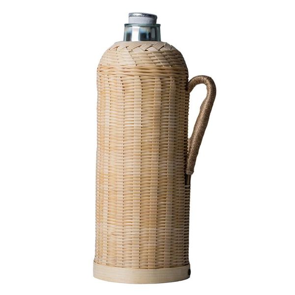 

mugs 1pc traditional hand-made bamboo kettle thermal practical water bottle