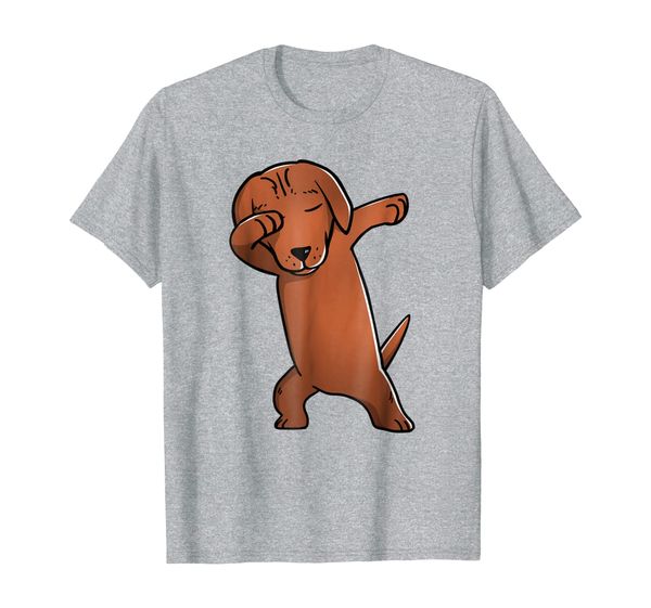 

Dabbing Brown Dachshund Shirt Funny Dog Dab Gift T-Shirt, Mainly pictures