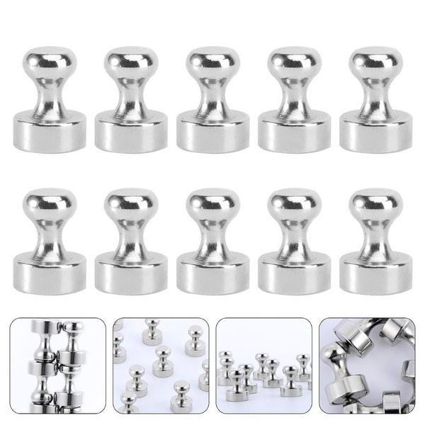 

fridge magnets 10 pcs magnetic thumbtack durable creative drawing pin (white)