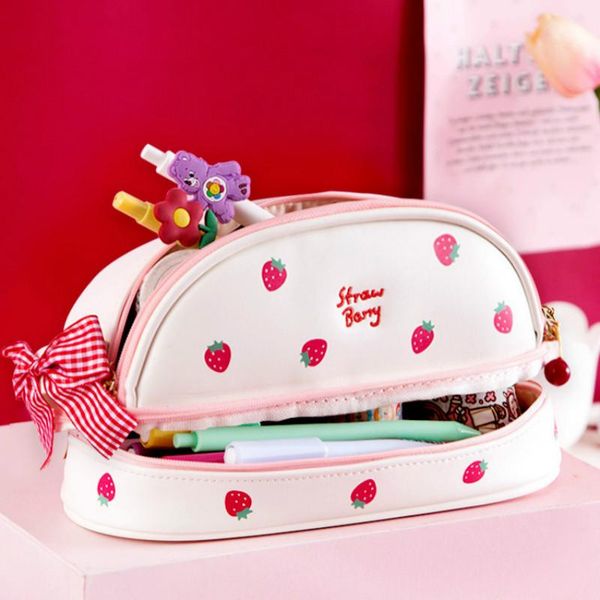 

pencil bags cute case kawaii kids girl multifunctional bag pen pouch student school supplies stationery gifts