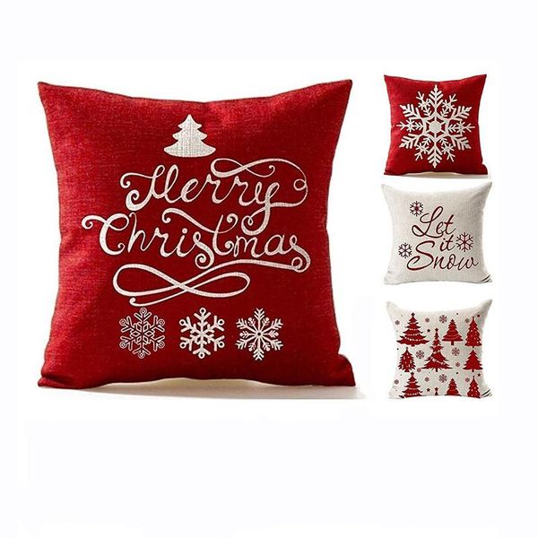 

cushion/decorative pillow family vacation sofa cushion cover linen fashionable stainresistant christmas decoration