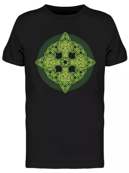 

celtic knot cross tee men's -image by shutterstock, White;black